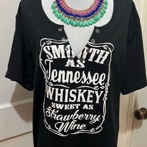 Black Graphic Short Sleeve Tee